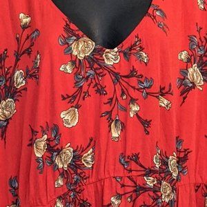 torrid Dresses - Torrid Floral Red Dress sz 2 torrid Dresses - Torrid Floral Red Dress sz 2